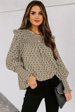 Load image into Gallery viewer, Olivia Smocked Ruffle Blouse
