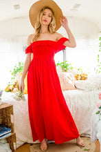 Load image into Gallery viewer, Alba Ruffled Off The Shoulder Maxi Dress
